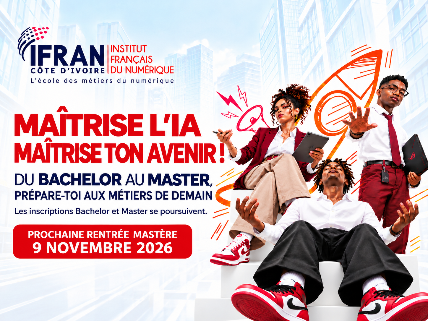 Rentrée Mastère 2026/2027 le 9 Novembre 2026